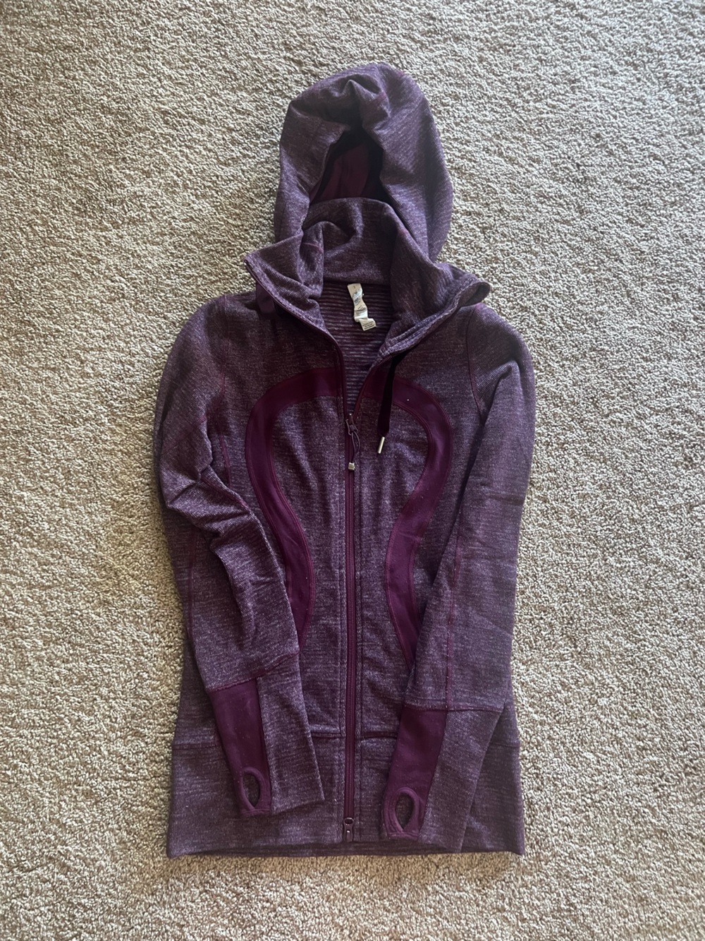 lululemon Cabernet/Purple Hooded Full-Zip Jacket